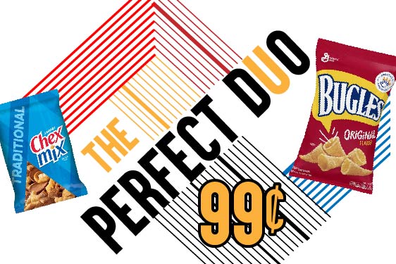 CHEX MIX & BUGLES